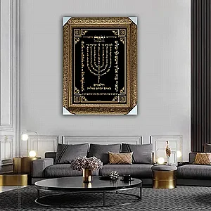 2836 – תמונה של ברכת הדלקת נרות להדפסה על קנבס או זכוכית 2836 – תמונה של ברכת הדלקת נרות להדפסה על קנבס או זכוכית