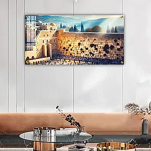 8033– ציור מלבני של בית המקדש על קנבס או זכוכית 8033– ציור מלבני של בית המקדש על קנבס או זכוכית