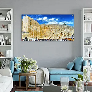 8521– ציור מלבני של הכותל על קנבס או זכוכית 8521– ציור מלבני של הכותל על קנבס או זכוכית